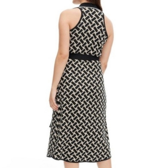 Diane Von Furstenberg x Target Collared Vintage Weave Sweaterknit Wrap Dress S. - Picture 2 of 16